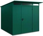 H&ouml;rmann Ger&auml;tehaus Trend mit Pultdach Typ 2 RAL6005 Moosgr&uuml;n Einzelt&uuml;r