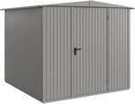 H&ouml;rmann Ger&auml;tehaus Trend mit Satteldach Typ 2 RAL9007 Graualuminium Einzelt&uuml;r