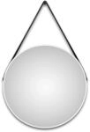 DSK Design LED-Lichtspiegel Silver Barbier &Oslash; 80 cm Wei&szlig; Matt Rund