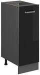 Vicco Apothekerschrank R-Line Schwarz Hochglanz/Anthrazit 30 cm ohne...