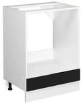 Vicco Herdumbauschrank R-Line Schwarz Hochglanz/Wei&szlig; 60 cm ohne Arbeitsplatte