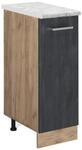 Vicco Apothekerschrank R-Line Medizinschrank f&uuml;r die K&uuml;che Schwarz Beton 30...