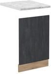 Vicco Frontblende R-Line Schwarz Beton/Goldkraft Eiche 45 cm AP Marmor