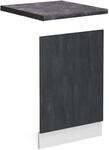 Vicco Frontblende R-Line Geschirrsp&uuml;ler Frontt&uuml;r Schwarz Beton/Wei&szlig; 45 cm AP