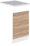 Vicco Frontblende R-Line Geschirrsp&uuml;ler Frontt&uuml;r Sonoma/Wei&szlig; 45 cm AP Marmor