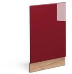 Vicco Frontblende Fame-Line Bordeaux Hochglanz/Goldkraft Eiche 45 cm ohne