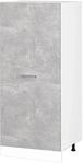 Vicco Hochschrank R-Line K&uuml;chenkommode Beton/Wei&szlig; 60 cm
