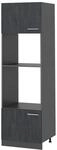 Vicco Mikrowellenschrank R-Line K&uuml;chenregal f&uuml;r die Mikrowelle Schwarz