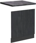 Vicco Frontblende R-Line Geschirrsp&uuml;ler Frontt&uuml;r Schwarz Beton/Anthrazit 60...