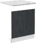 Vicco Frontblende R-Line Geschirrsp&uuml;ler Frontt&uuml;r Schwarz Beton/Wei&szlig; 60 cm AP
