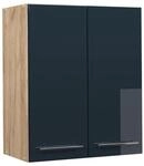 Vicco H&auml;ngeschrank Fame-Line Dunkelblau Hochglanz/Goldkraft Eiche 60 cm