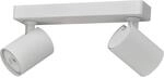 Oktaplex Bora Aluminium Deckenstrahler GU10 Dreh- & Schwenkbar 2-flammig Wei&szlig; 230V