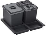 SOTECH Abfallsammler M&uuml;lleimer Metropolis 15L 6L 6L mit Deckel Abfallsystem...