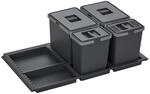 SOTECH Abfallsammler M&uuml;lleimer Metropolis 15L 15L 6L 6L mit Deckel M&uuml;llsystem...