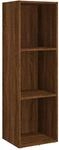 vidaXL B&uuml;cherschrank/TV-Schrank Braun Eichen-Optik 36x30x114 cm