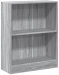 vidaXL B&uuml;cherregal Grau Sonoma 60x24x74,5 cm Holzwerkstoff