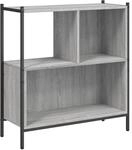 vidaXL B&uuml;cherregal Grau Sonoma 72x28x77,5 cm Holzwerkstoff
