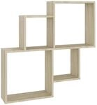 vidaXL W&uuml;rfelregal Sonoma-Eiche 80x15x78,5 cm Holzwerkstoff 807262