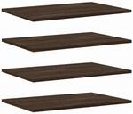 vidaXL Wandregale 4 Stk Braun Eichen-Optik 60x40x1,5 cm Holzwerkstoff 838247