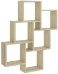 vidaXL W&uuml;rfelregal Sonoma-Eiche 78x15x93 cm Holzwerkstoff 807172