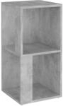 vidaXL Eckregal Betongrau 33x33x67 cm Holzwerkstoff