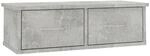 vidaXL Wand-Schubladenregal Betongrau 60x26x18,5 cm Holzwerkstoff 800589