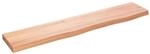 vidaXL Wandregal Hellbraun 100x20x4 cm Massivholz Eiche Behandelt 363678
