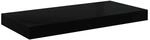 vidaXL Schweberegal Hochglanz-Schwarz 50x23x3,8 cm MDF 323766