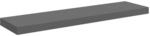 vidaXL Schwebendes Wandregal Hochglanz-Grau 90x23,5x3,8 cm MDF 323796