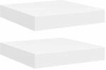 vidaXL Schweberegale 2 Stk Wei&szlig; 23x23,5x3,8 cm MDF 323803