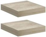 vidaXL Schwebende Wandregale 2 Stk Eichefarben 23x23,5x3,8cm MDF 323866