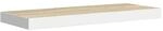 vidaXL Schweberegal Eichen-Optik und Wei&szlig; 60x23,5x3,8 cm MDF 326576