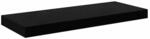vidaXL Schweberegal Hochglanz-Schwarz 60x23,5x3,8 cm MDF 323769