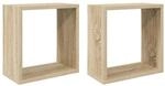 vidaXL W&uuml;rfelregale 2 Stk Sonoma-Eiche 30x15x30 cm 807007