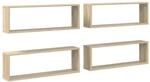 vidaXL W&uuml;rfelregale 4 Stk Sonoma-Eiche 80x15x26,5 cm Holzwerkstoff 807116