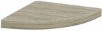 vidaXL Eck-Schweberegal Eichen-Optik 35x35x3,8 cm MDF 323925