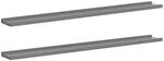 vidaXL Wandregale 2 Stk Grau 100x9x3 cm 326672
