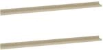 vidaXL Wandregale 2 Stk Sonoma-Eiche 115x9x3 cm 326683