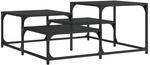 vidaXL Couchtisch Schwarz 87,5x87,5x40 cm Holzwerkstoff