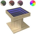 vidaXL LED-Couchtisch Sonoma Eiche 50x50x45 cm Holzwerkstoff Modell 1
