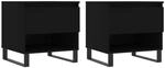 vidaXL Couchtische 2 Stk. Schwarz 50x46x50 cm Holzwerkstoff Modell 1