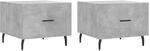 vidaXL Couchtische 2 Stk. Betongrau 50x50x40 cm Holzwerkstoff Modell 8