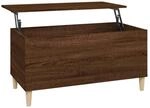 vidaXL Couchtisch Braun Eichen-Optik 90x44,5x45 cm Holzwerkstoff Modell 2