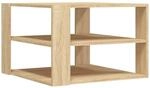 vidaXL Couchtisch Sonoma-Eiche 59,5x59,5x40 cm Holzwerkstoff