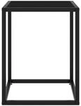 vidaXL Couchtisch Schwarz mit Schwarzem Glas 40x40x50 cm