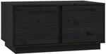 vidaXL Couchtisch Schwarz 80x50x40 cm Massivholz Kiefer Modell 1