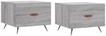 vidaXL Couchtische 2 Stk. Grau Sonoma 50x50x40 cm Holzwerkstoff Modell 3