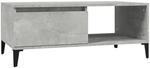 vidaXL Couchtisch Betongrau 90x50x36,5 cm Holzwerkstoff Modell 8