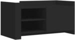 vidaXL Couchtisch Schwarz 100x50x50 cm Holzwerkstoff