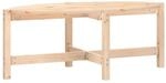 vidaXL Couchtisch 118x63x45 cm Massivholz Kiefer